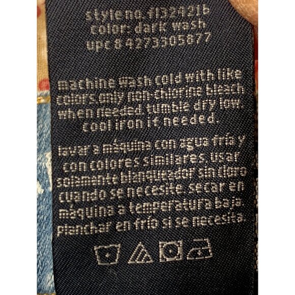 Faded Glory Womens Light Denim Bermuda Shorts Size 6 Cut Off Cuffed 9083 GUC - Picture 6 of 7